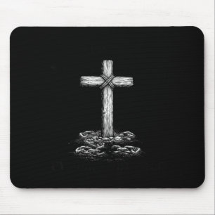 Tapis De Souris Chaînes brisées Croix chrétienne