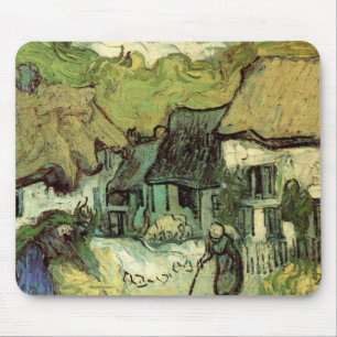 Tapis De Souris Chalets à Jorgus par Vincent van Gogh
