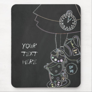 Tapis De Souris Chalkboard Alice dans Wonderland Teups Chalk