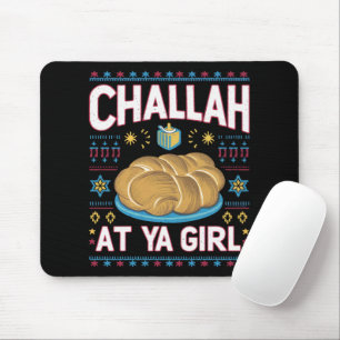 Tapis De Souris Challah Sur Ya Girl Funny Hanoukka Food Chanukah
