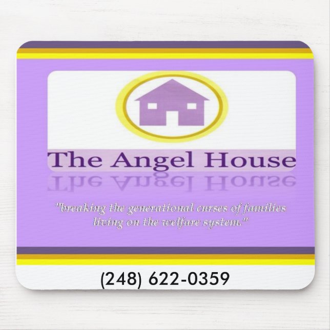 Tapis De Souris Chambre d'ange faisant face, (248) 622-0359 (Devant)