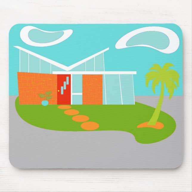 Tapis De Souris Chambre moderne Mousepad de bande dessinée de la (Devant)