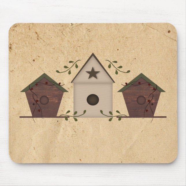 Tapis De Souris Chambres d'oiseaux primitives Mousepad (Devant)