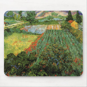 Tapis De Souris Champ aux coquelicots par Vincent van Gogh
