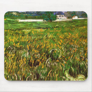Tapis De Souris Champ de blé à Auvers par Vincent van Gogh