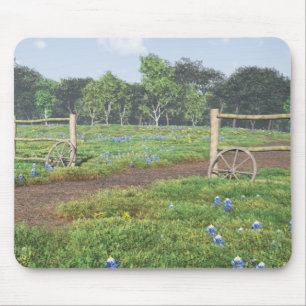 Tapis De Souris Champ des Bluebonnets