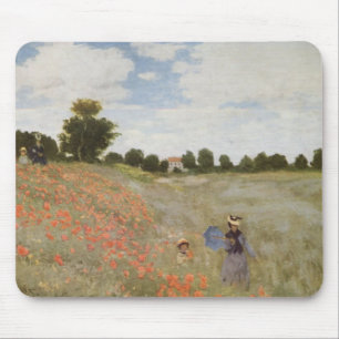 Tapis De Souris Champ des pavots Claude Monet