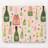Champagne rose et Motif des étoiles