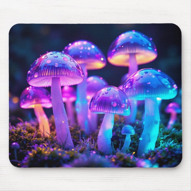 Tapis De Souris Champignon bioluminescent pour bureau (Devant)