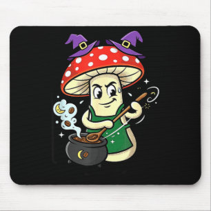 Tapis De Souris Champignon de Halloween mignon chapeau de sorcière