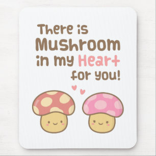 Tapis De Souris Champignon Mignon dans mon Cœur Pour Toi Amour Jeu