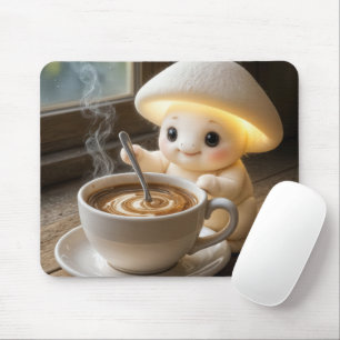 Tapis De Souris Champignons Munchkin Stirring Café du matin