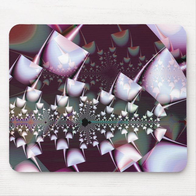Tapis De Souris Champignons psychédéliques magenta (Devant)