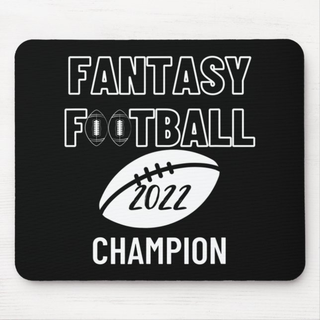 Tapis De Souris Champion de la Ligue de football d'Imaginaire 2022 (Devant)