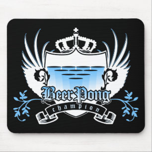 Tapis De Souris champion de pong de bière royal crest