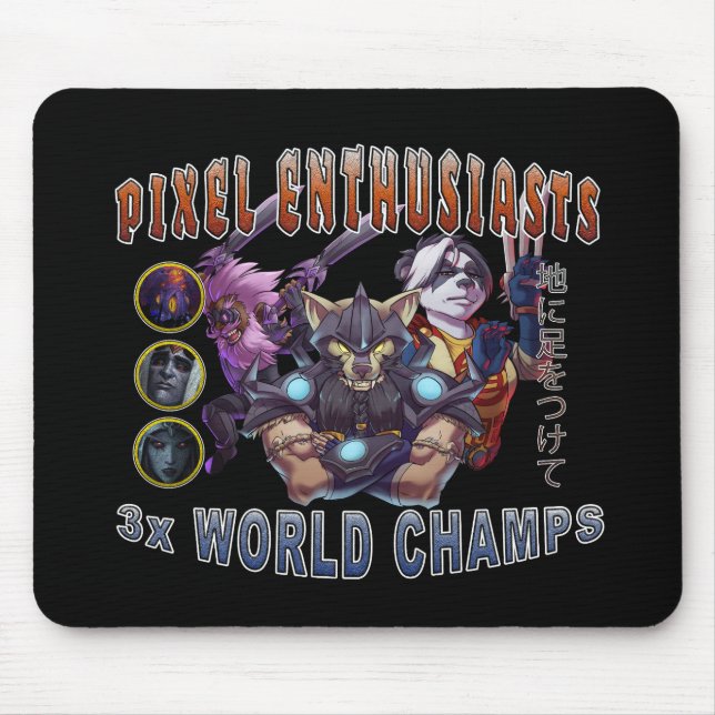 Tapis De Souris Champion du Monde PE Mousepad - HARD Edition (Devant)