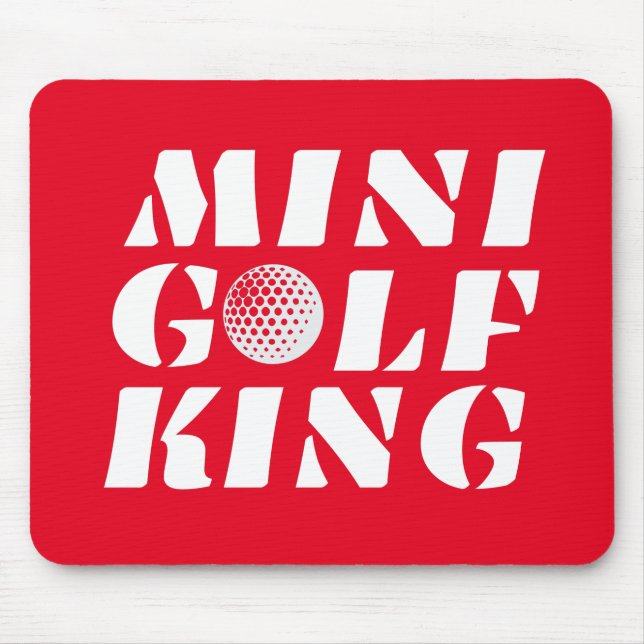 Tapis De Souris Champion Minigolf King Minigolfer (Devant)
