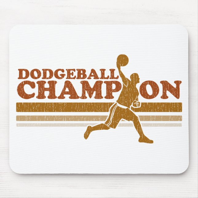Tapis De Souris Champion vintage de Dodgeball (Devant)