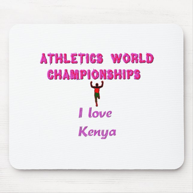 Tapis De Souris Champions du monde de l'athlétisme du Kenya. (Devant)