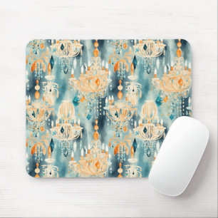 Tapis De Souris Chandeliers turquoises