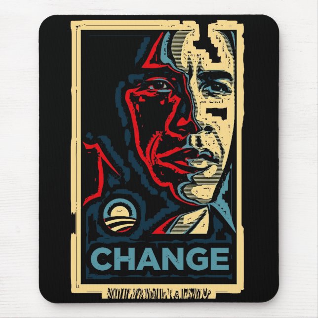 Tapis De Souris Changement d'Obama (Devant)