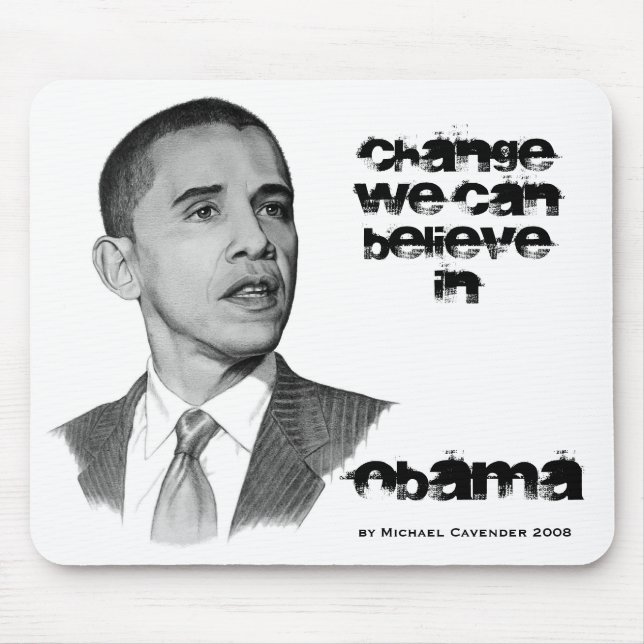 Tapis De Souris Changement Mousepad d'OBAMA (Devant)
