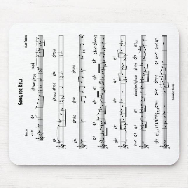 Tapis De Souris Chanson pour Keli (Devant)