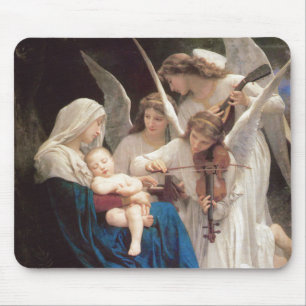 Tapis De Souris Chant des Anges (1881) de Bouguereau
