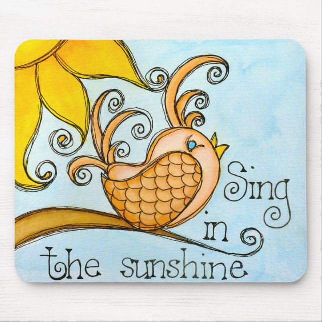 Tapis De Souris Chanter Au Soleil (Devant)