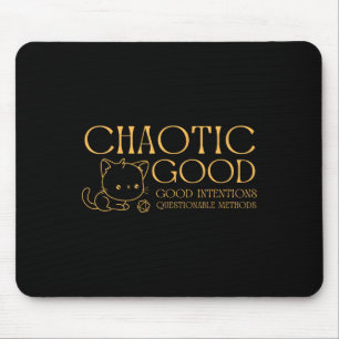 Tapis De Souris Chaotique Bon Chat Bonne Intentions doutable Ods
