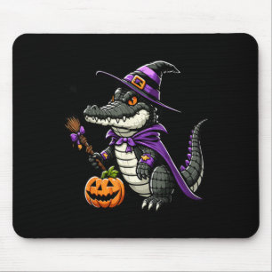 Tapis De Souris Chapeau de sorcière de costume d'alligator de croc
