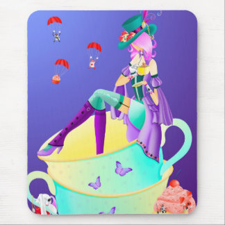 Tapis De Souris Chapelier fou dans une tasse de thé