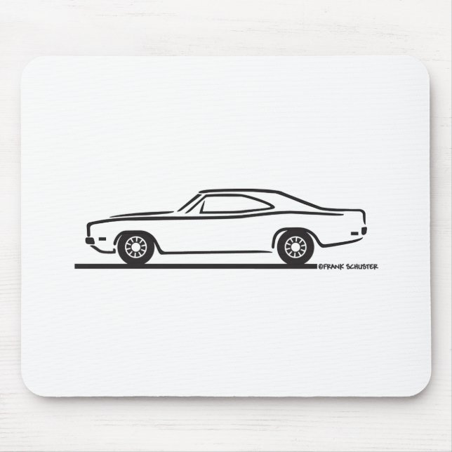 Tapis De Souris Chargeur de Dodge en 1969 (Devant)