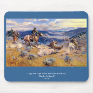 Tapis De Souris Charles M. Russell's Loops and Swift Horses (1916)