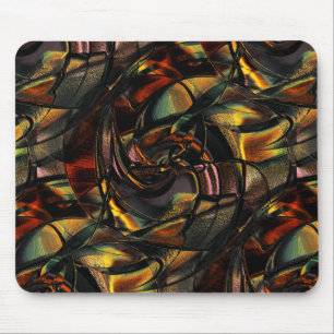 Tapis De Souris Charmante texture grainée, gaufrée vert doré