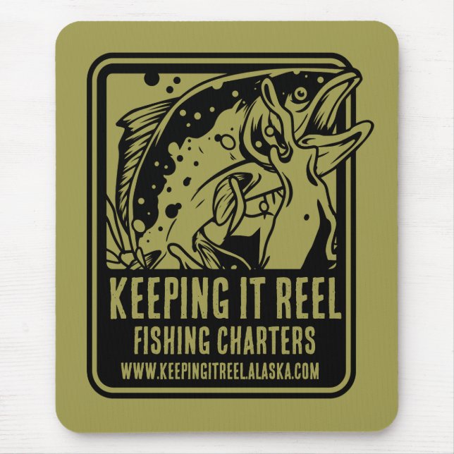 Tapis De Souris Chartes De Pêche Et Accessoires Club (Devant)