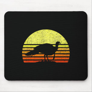 Tapis De Souris Chasse à la Turquie Retro Sunset Upland Chasseur d