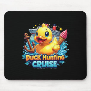 Tapis De Souris Chasse au canard Chasseur de croisière en caoutcho