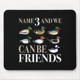 Tapis De Souris Chasse au canard Chasseurs de gibier d'eau Canard
