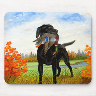 Tapis De Souris Chasse au chien Mousepad