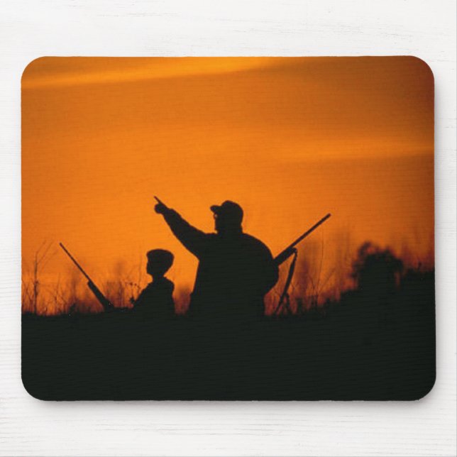 Tapis De Souris Chasse avec papa (Devant)