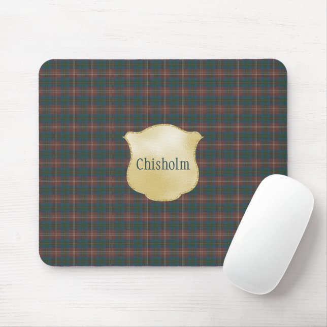 Tapis De Souris Chasse Chisholm Ancien Tartan écossais (Avec souris)