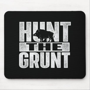 Tapis De Souris Chasse Le Grunt Boar Chasse Le Chasseur Wild Hog
