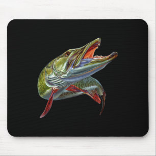 Tapis De Souris Chasseur de Maskinongé Pêcheur de Maskinongé Leurr