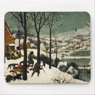 Tapis De Souris Chasseurs dans la neige par Pieter Bruegel l'aîn