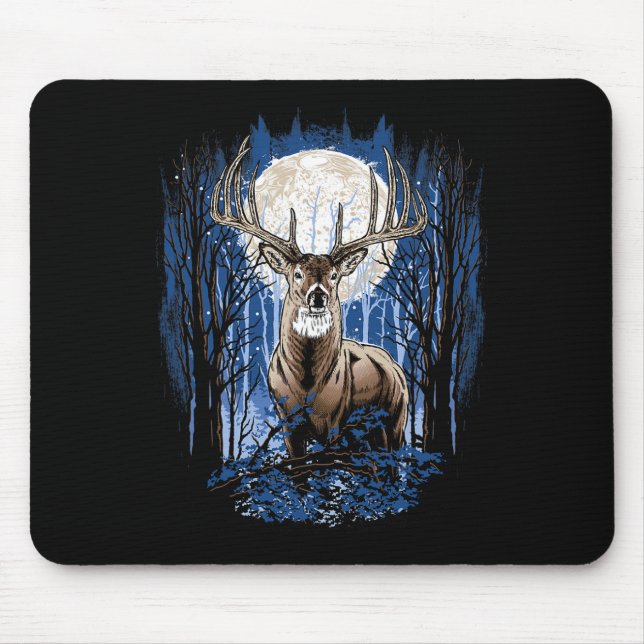 Tapis De Souris Chasseurs Deer Chasse Big Whitetail Buck (Devant)