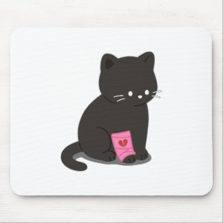Tapis De Souris Chat au cœur brisé
