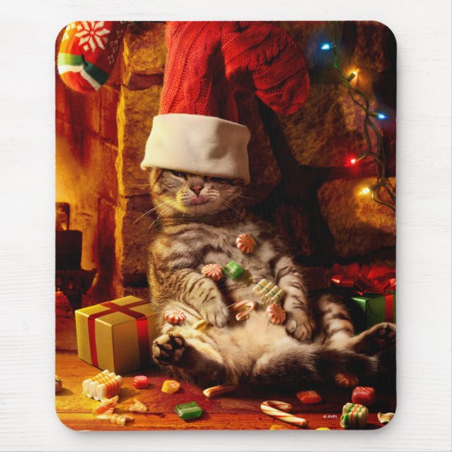 Tapis De Souris Chat avec prise sur la tête (Devant)