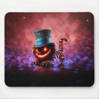 Tapis De Souris Chat Chessie Psychedelique Parmi les Champignons
