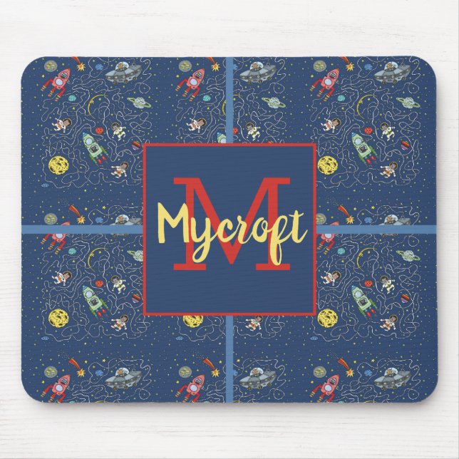 Tapis De Souris Chat dans l'espace (Devant)